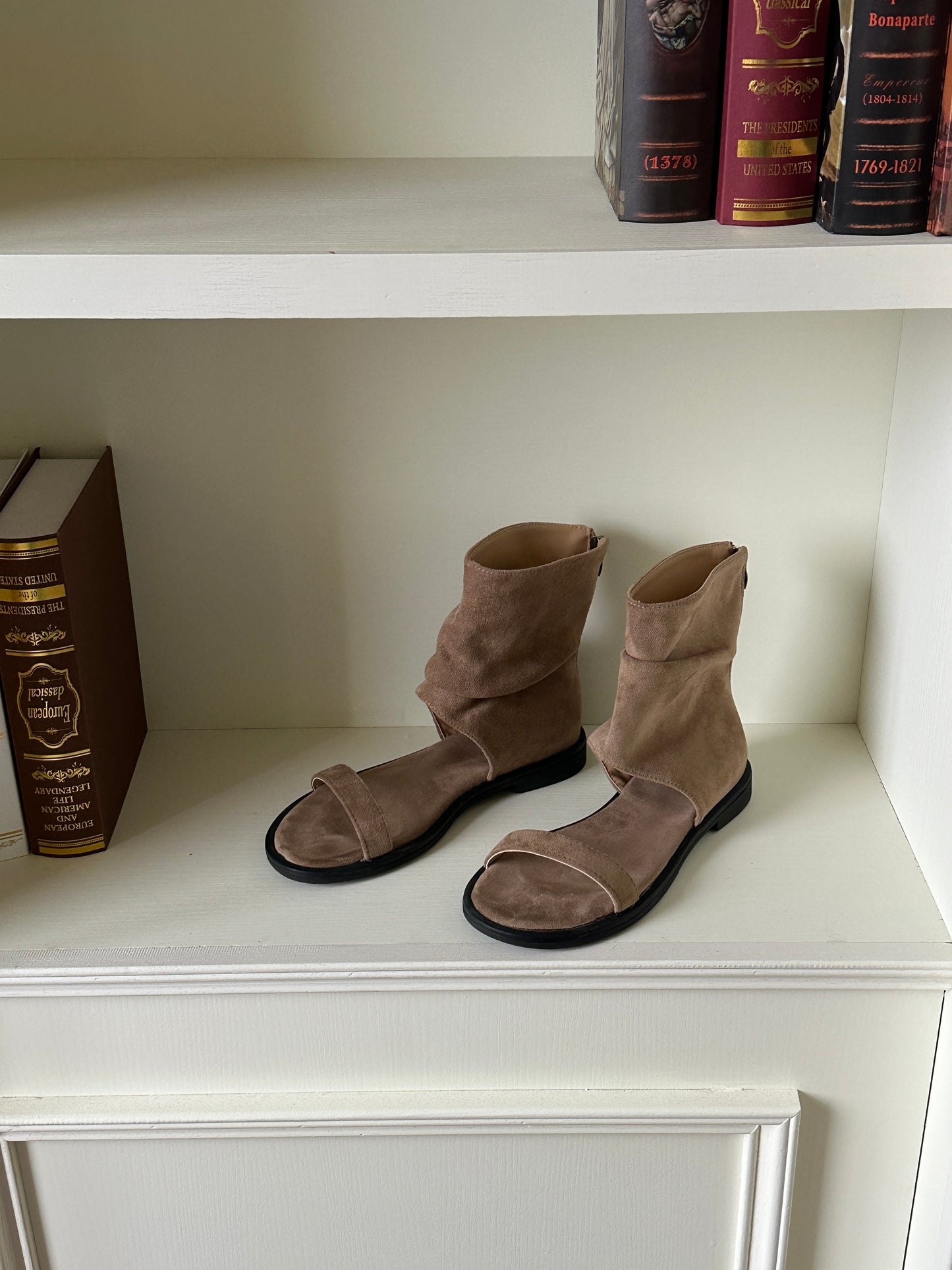 Y2K Suede Sock Sandals