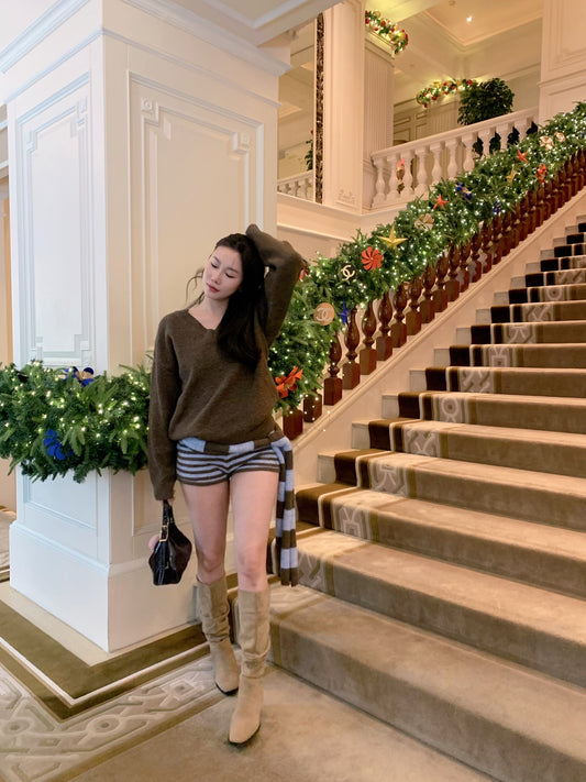 A30 H&G Striped Knit 3-Piece Set