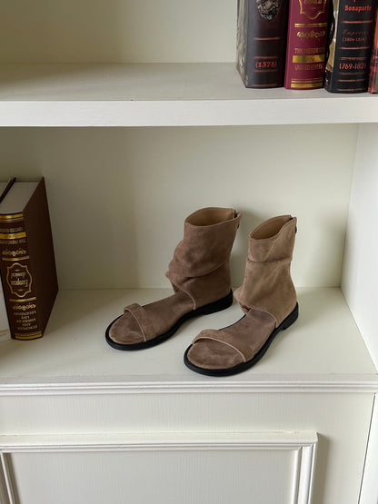 Y2K Suede Sock Sandals