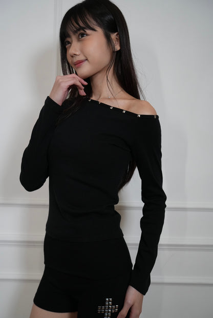 A14 Stud-Cross Hotpants