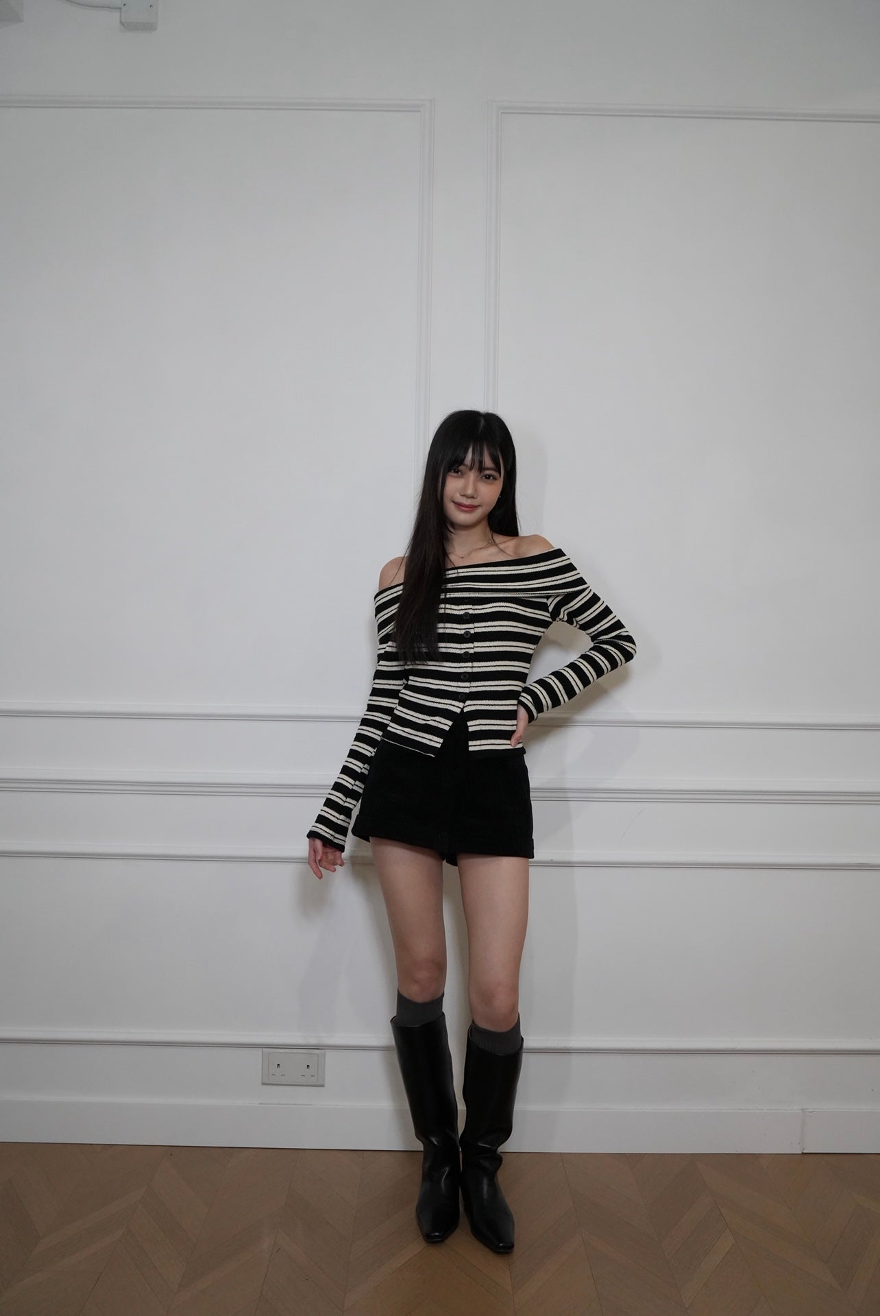トップス AKIRANAKA Bente irregular stripe knit Border Stripe Knit in Cream Ecru/Nutmeg | Yarra Trail – Yarra