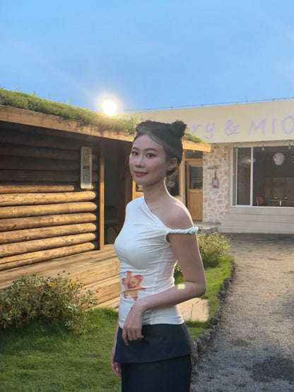 Jeju Onni Bloom Top & Strap Set