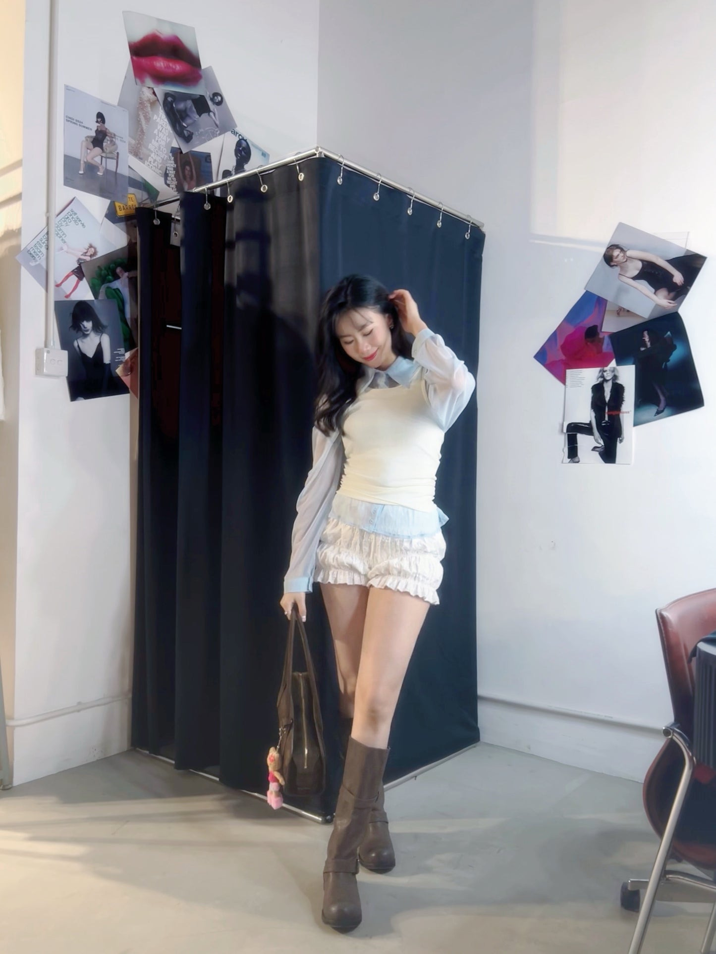 A36 Wonyoung Leather Boots