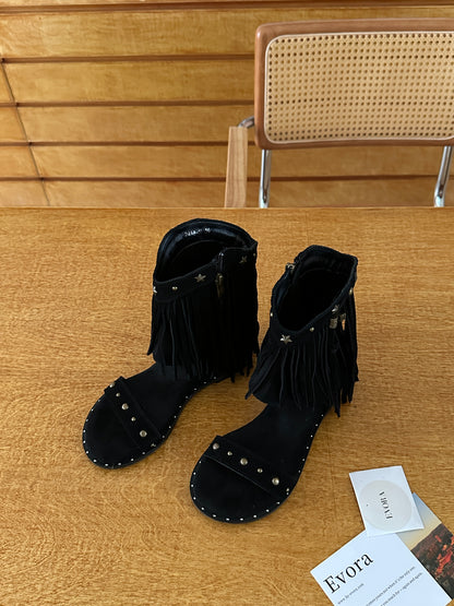 Baha Leather Boot Sandals