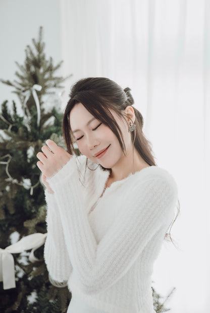 COU Sweet Seduction Buttoned Fuzzy Knit
