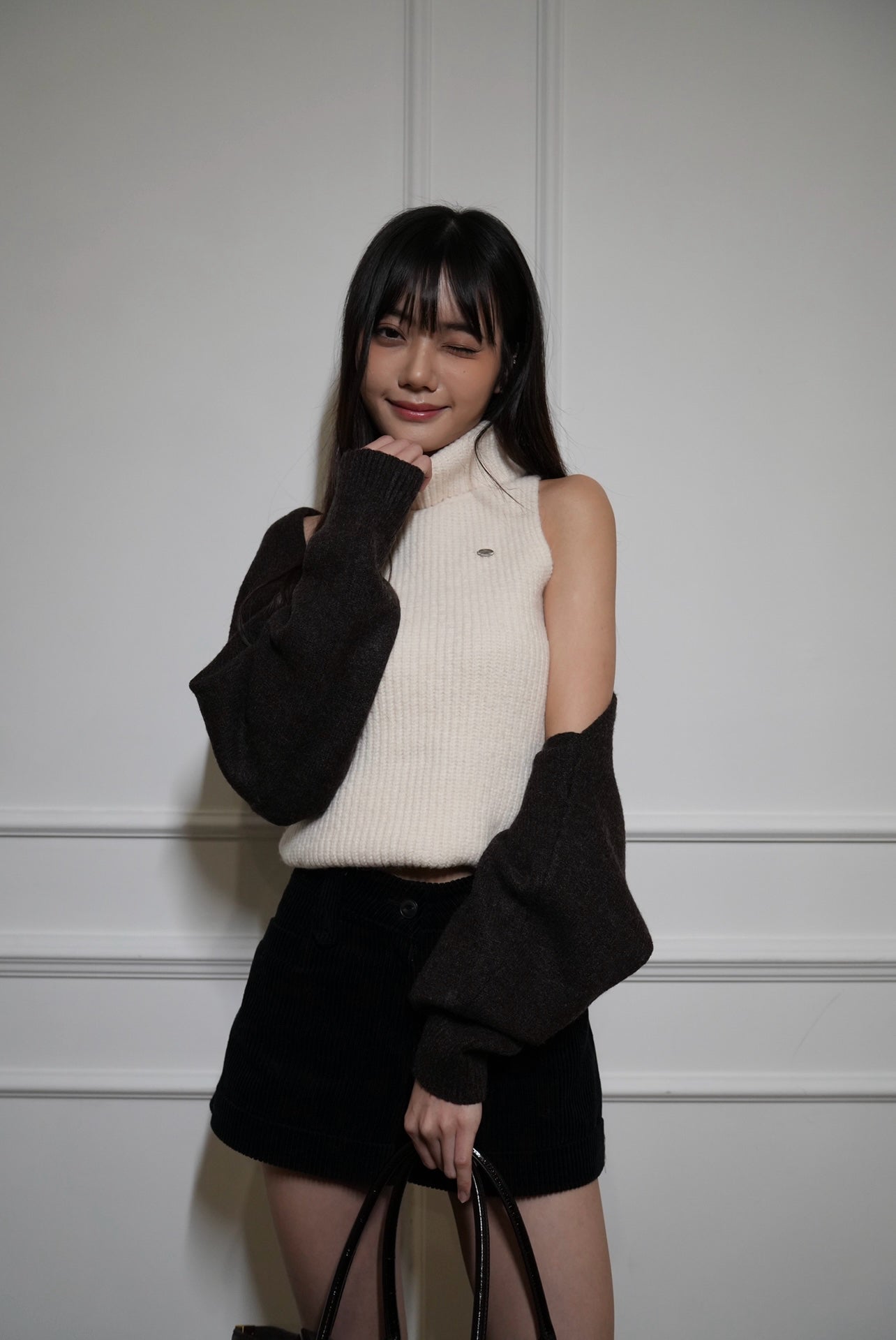 A06 Baby Girl Velvet Shorts