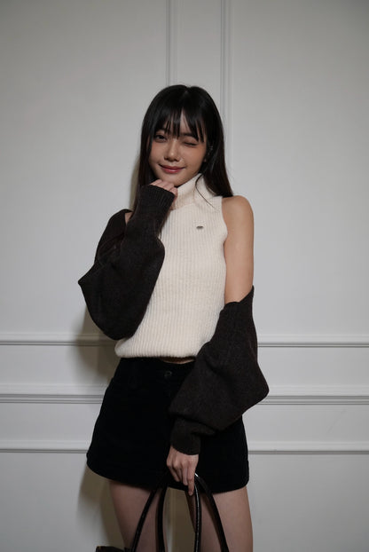 A06 Baby Girl Velvet Shorts