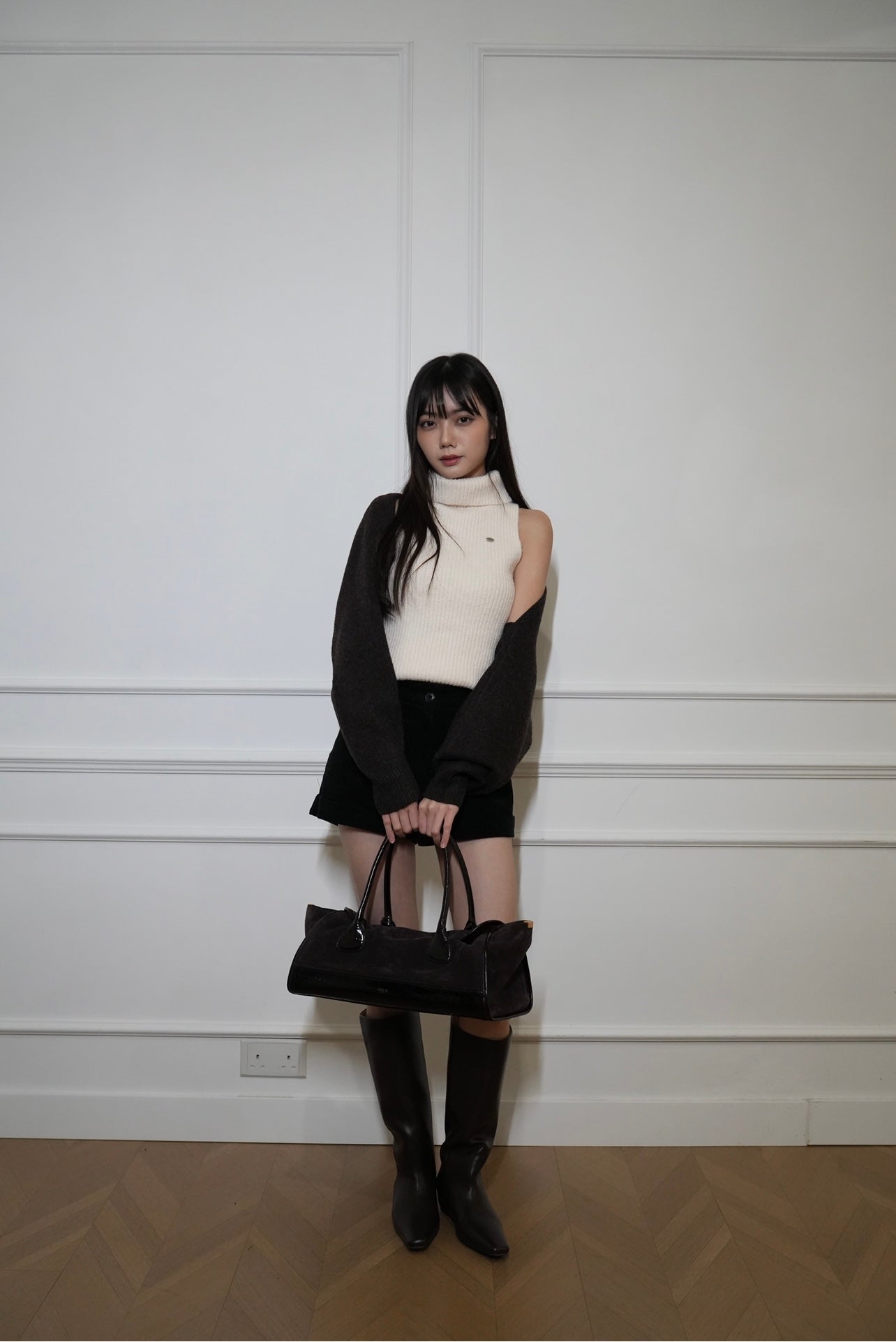 A06 Baby Girl Velvet Shorts