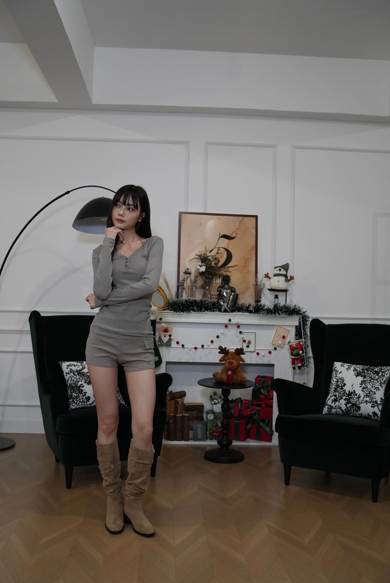 A03 Debo Stacked Suede Boots