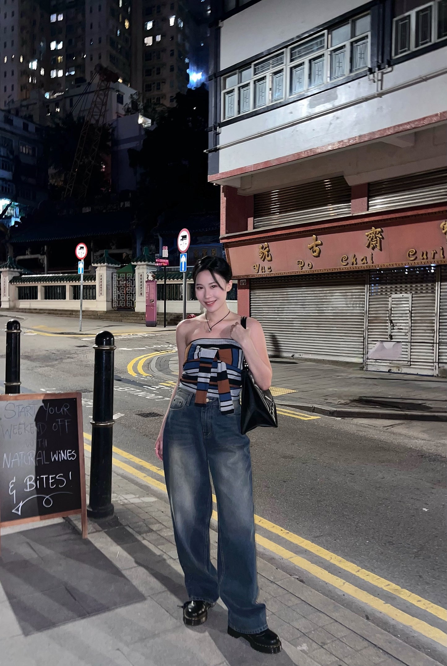 be happy Strappy Striped Tube Top