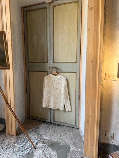 Hand-Crocheted 150-Petal Sweet Cardigan