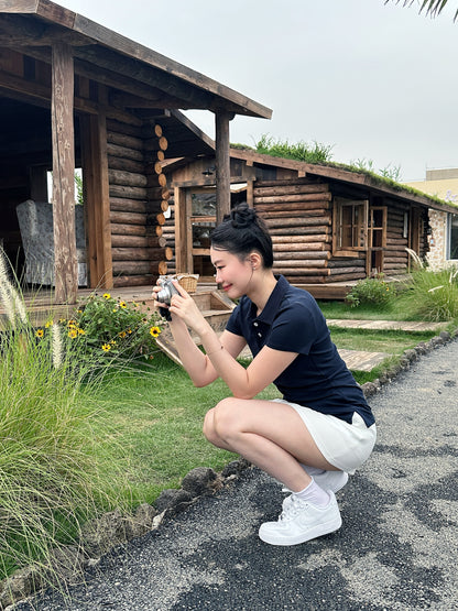 Ace Collection: Sporty Polo Top