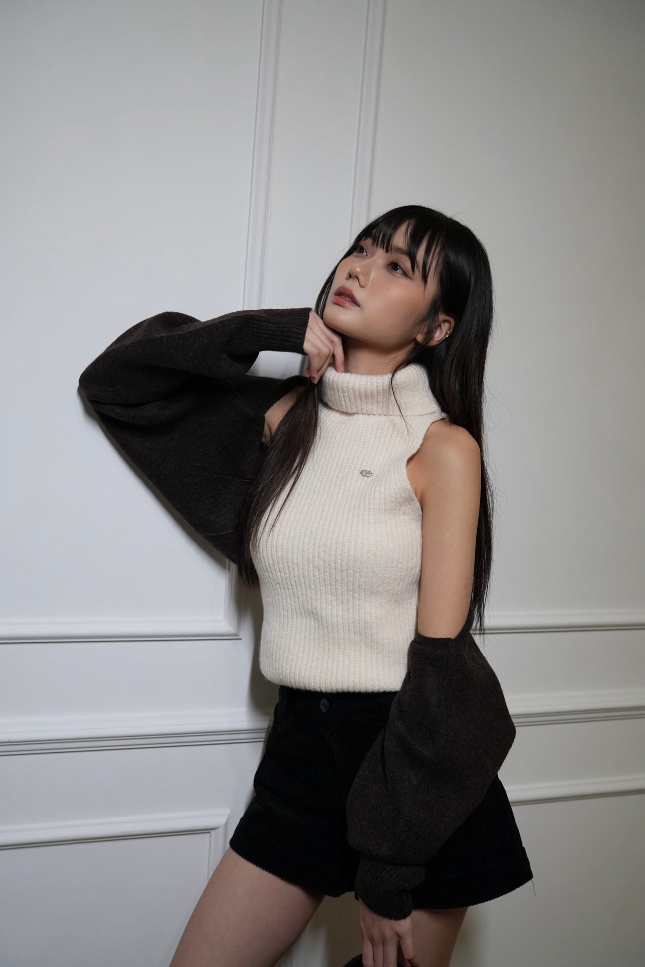 A06 Baby Girl Velvet Shorts