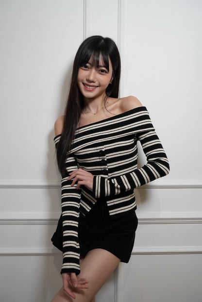 A22 Necy Pure Seduction Stripe-Knit