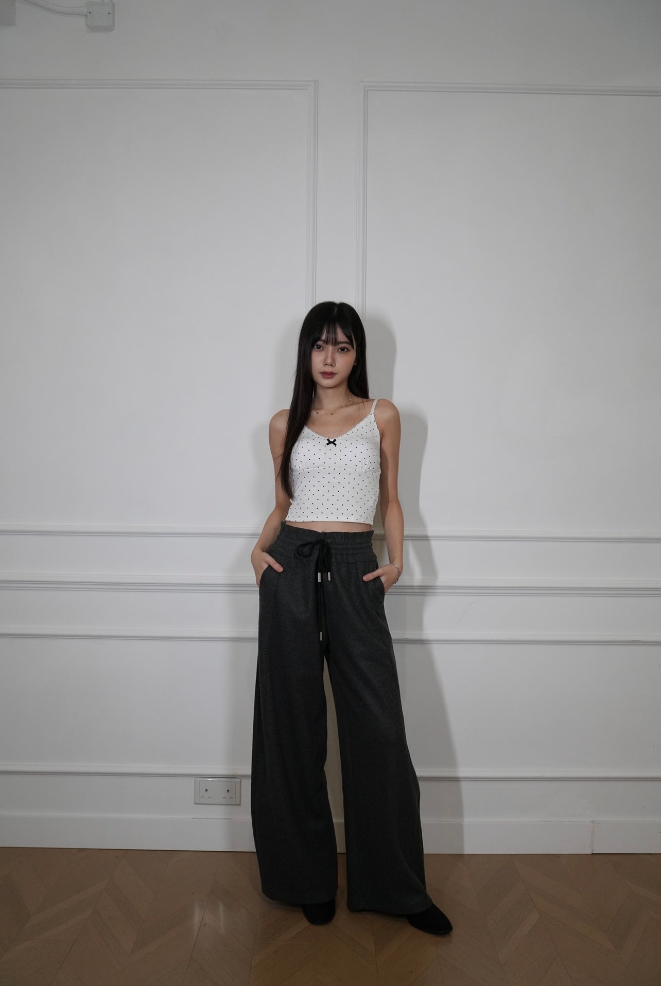 A25 Floral Bud Cotton Pants