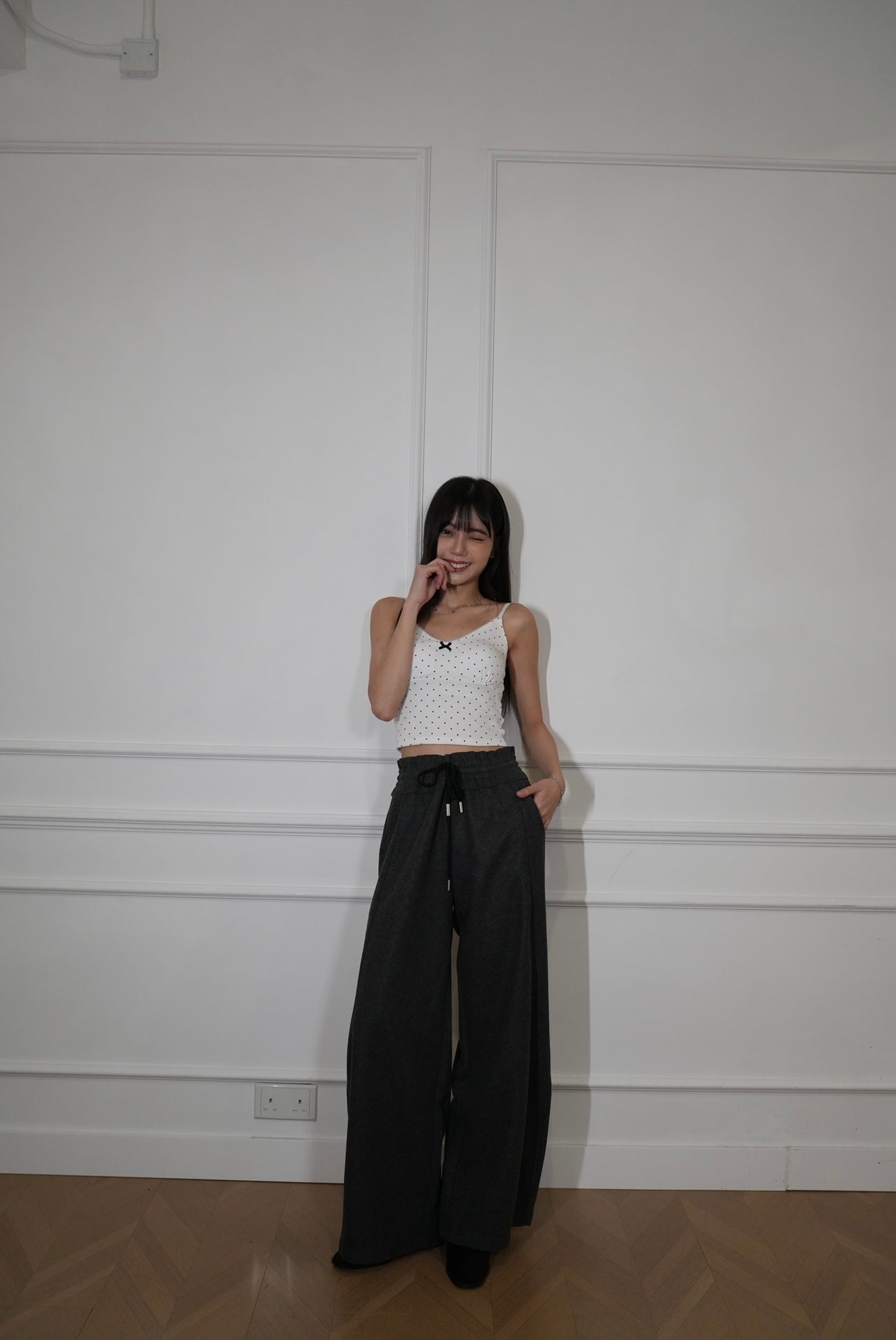 A25 Floral Bud Cotton Pants