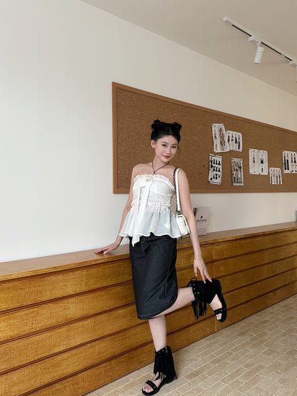 The Anytime Denim Midi Shorts - 2 Colors