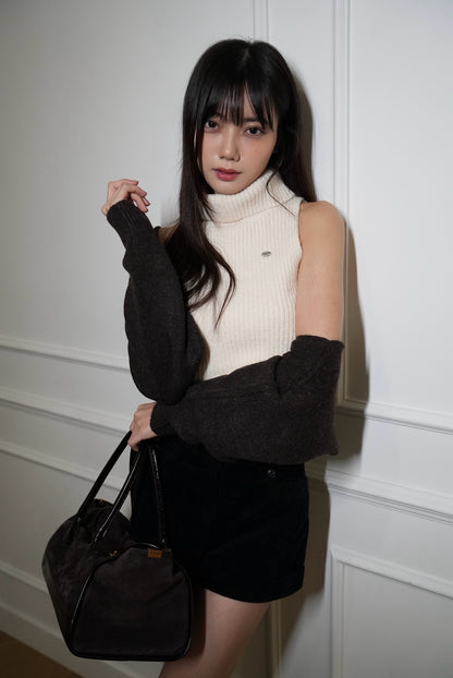 A06 Baby Girl Velvet Shorts