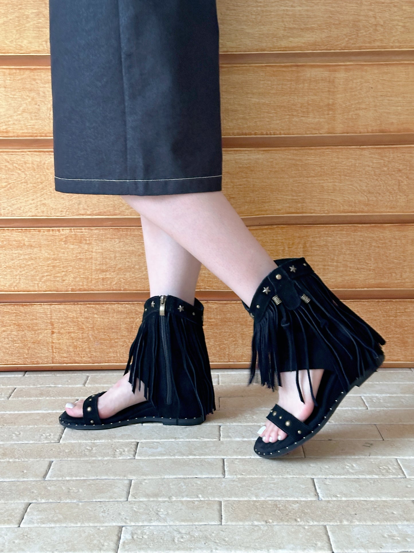 Baha Leather Boot Sandals