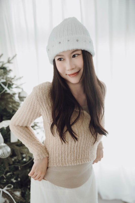 COU Sweet Seduction Buttoned Fuzzy Knit