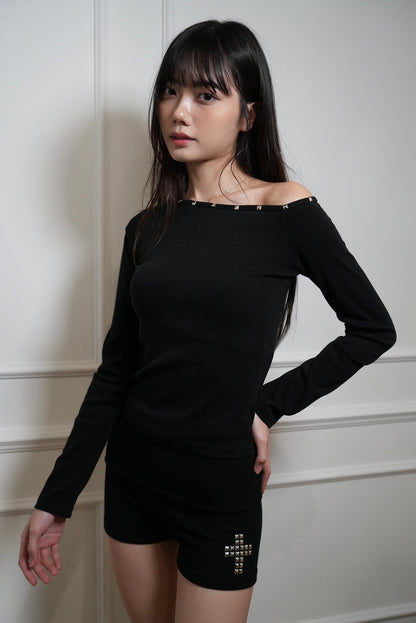 A14 Stud-Cross Hotpants