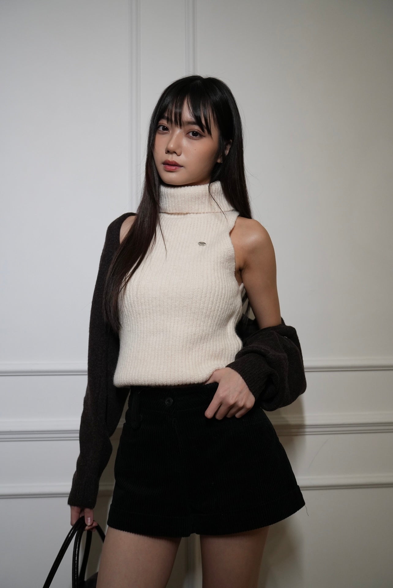 A06 Baby Girl Velvet Shorts