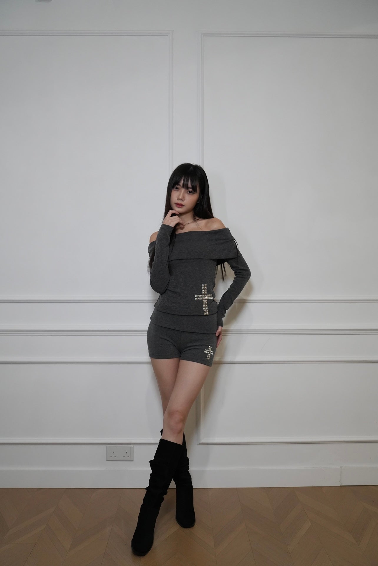 A03 Debo Stacked Suede Boots