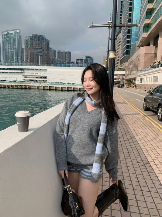 A30 H&G Striped Knit 3-Piece Set