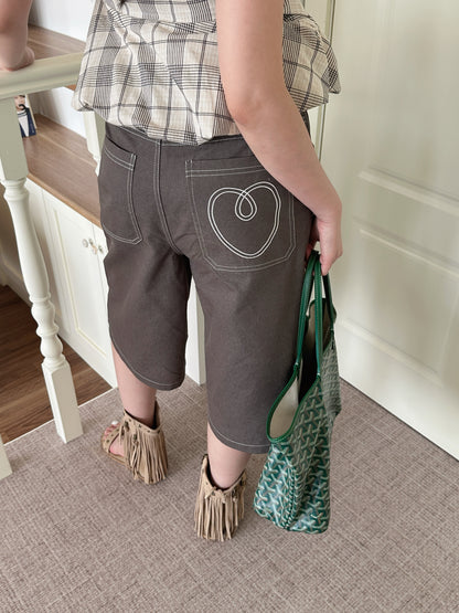 The Anytime Denim Midi Shorts - 2 Colors