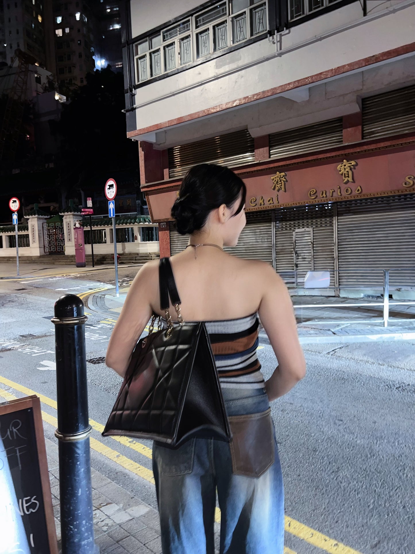 be happy Strappy Striped Tube Top