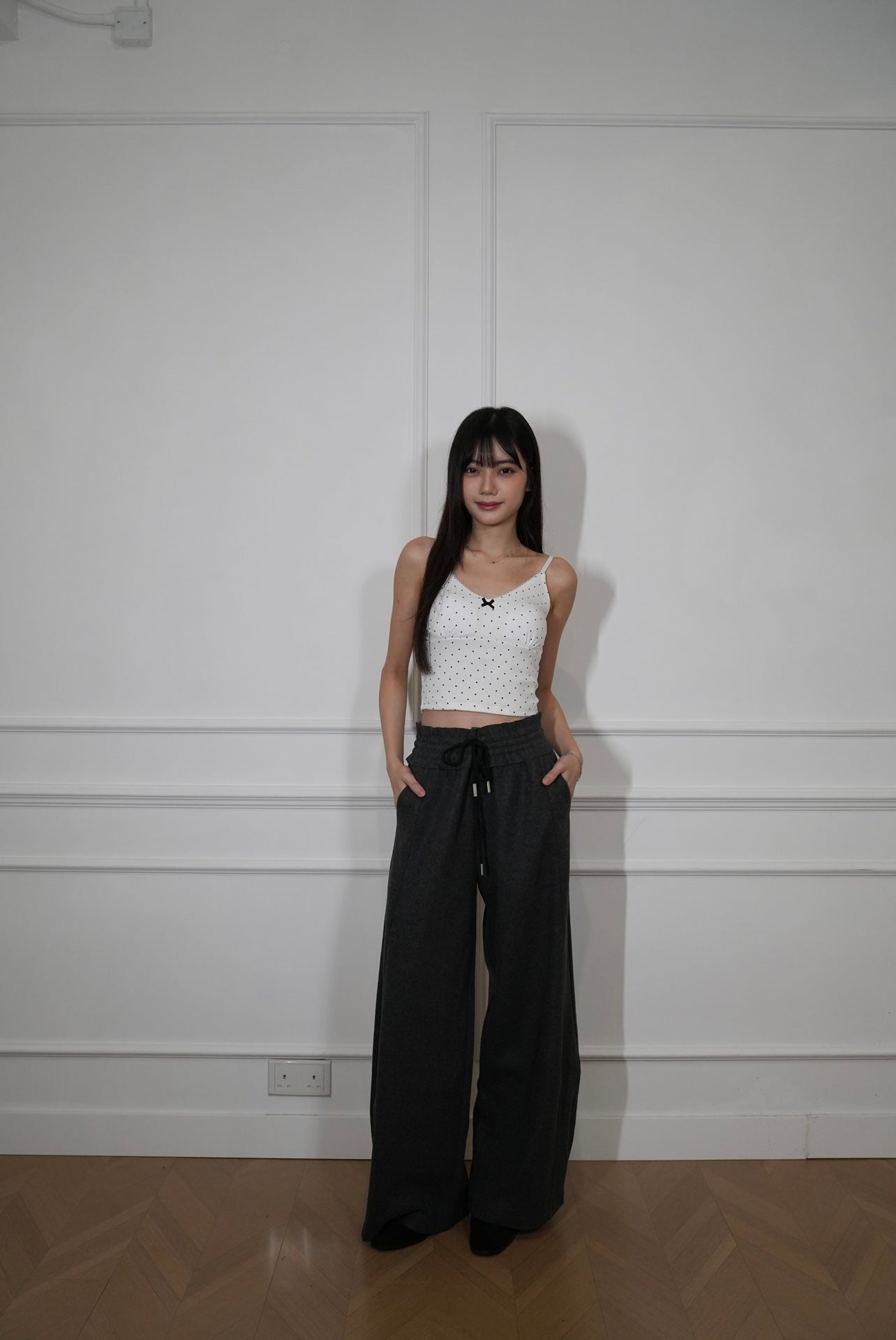 A25 Floral Bud Cotton Pants