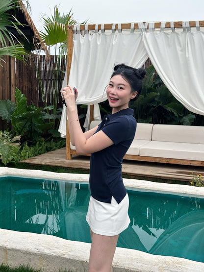 Ace Collection: Sporty Polo Top