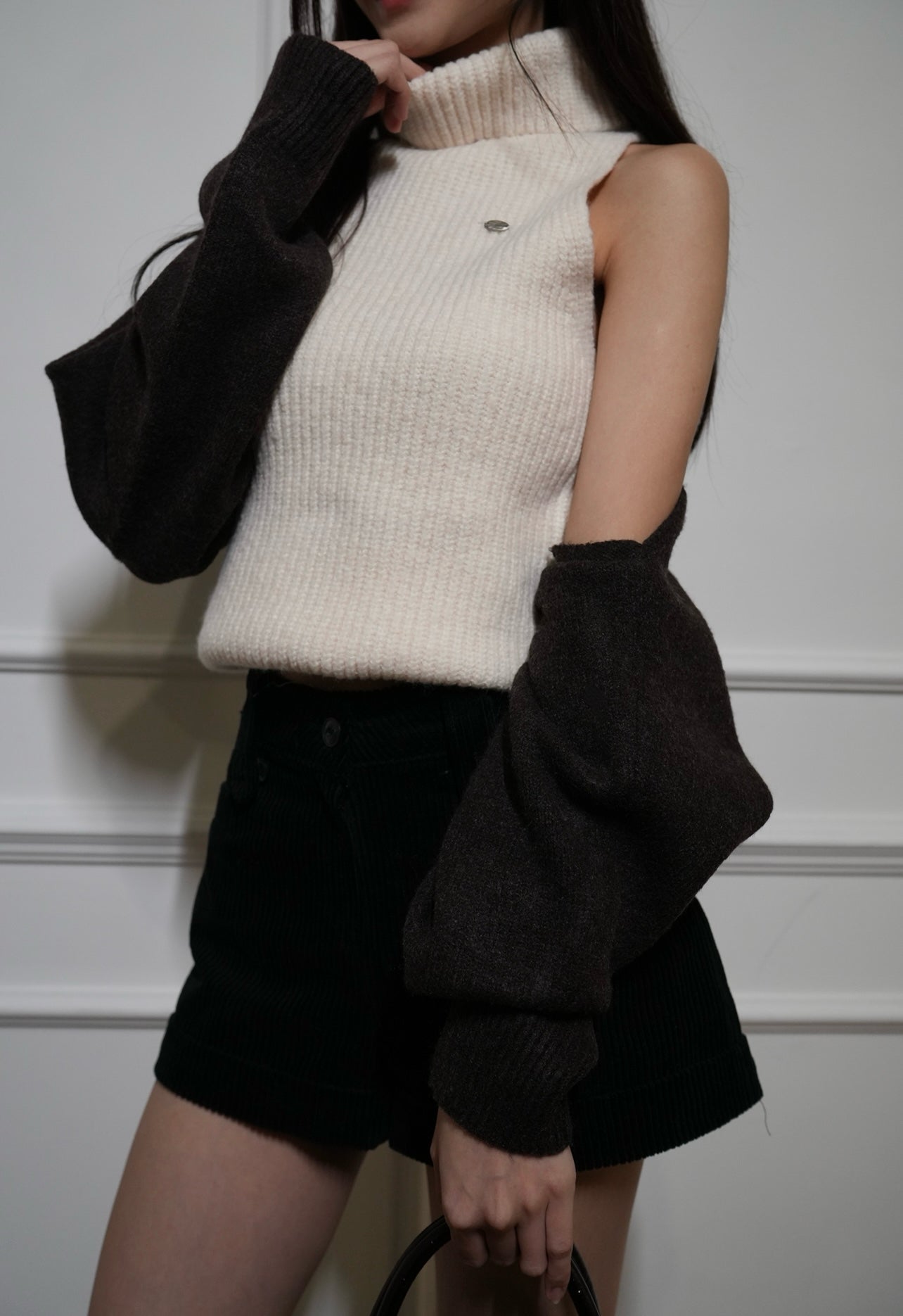 A06 Baby Girl Velvet Shorts