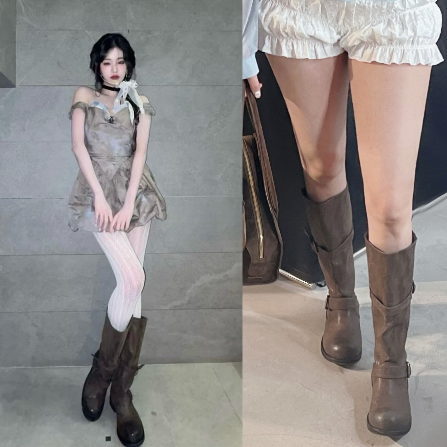 A36 Wonyoung Leather Boots
