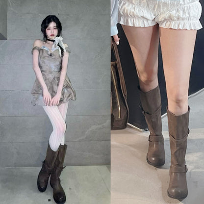 A36 Wonyoung Leather Boots