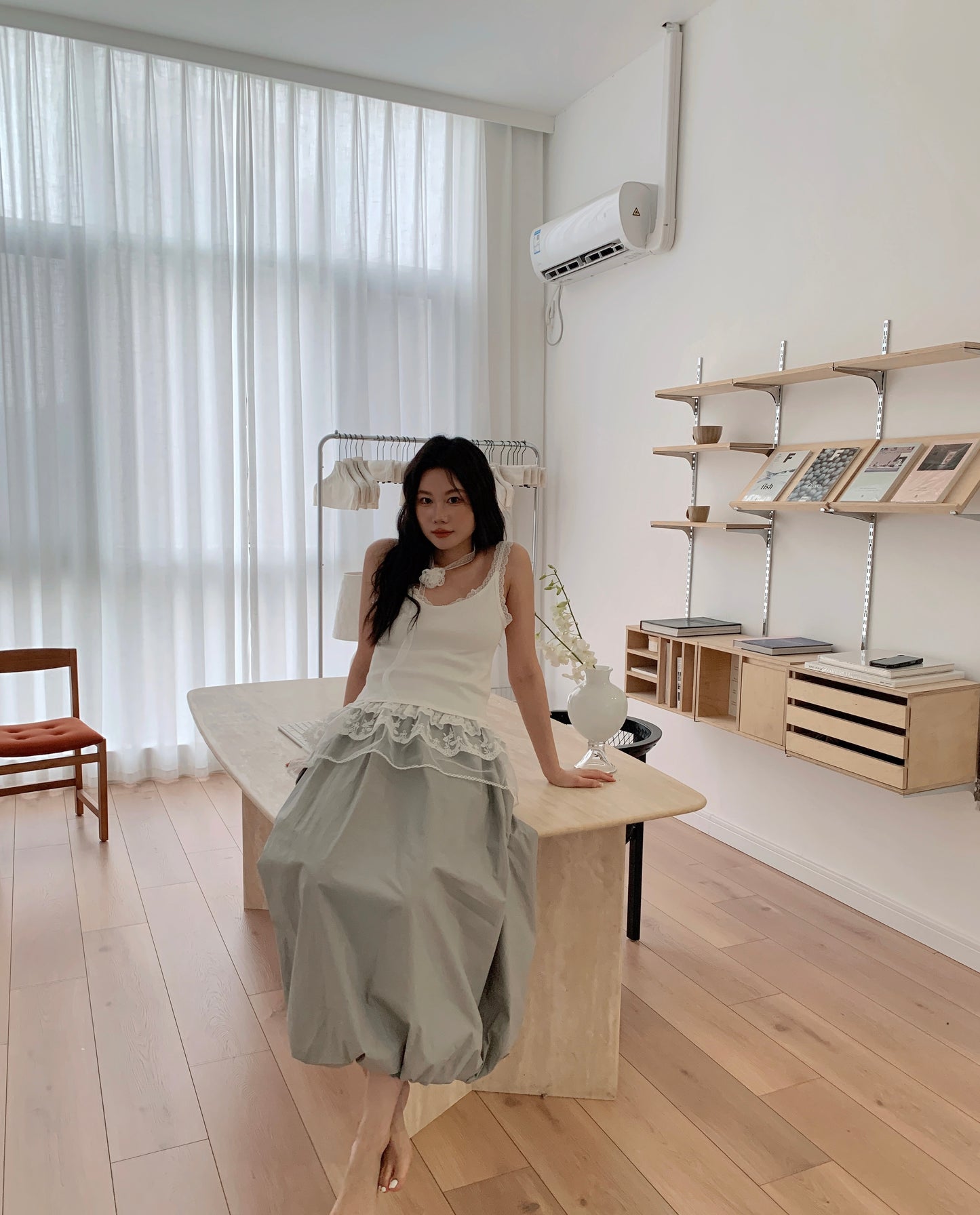 Functional girl bubble skirt pop ＜3 pop ＜3 pop Popping bubble skirt (including waist bag)