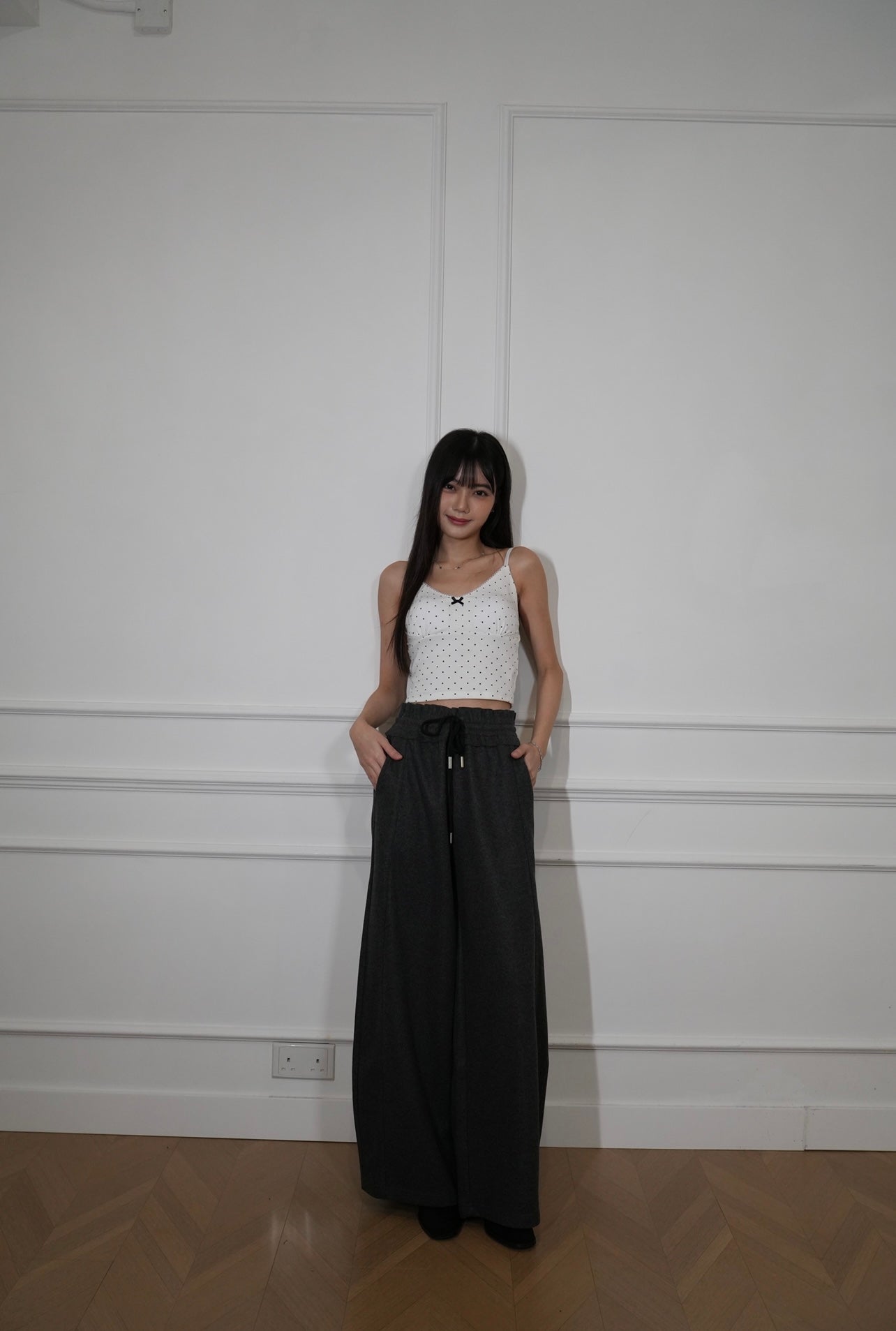 A25 Floral Bud Cotton Pants