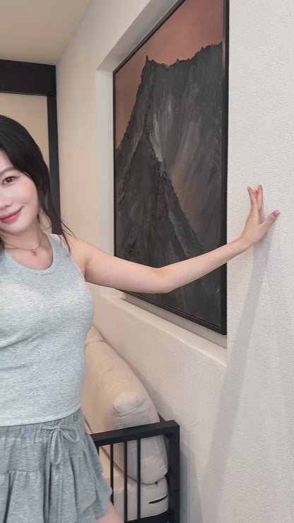 Urban Fancy Fine Ribbed Grey Bra Top